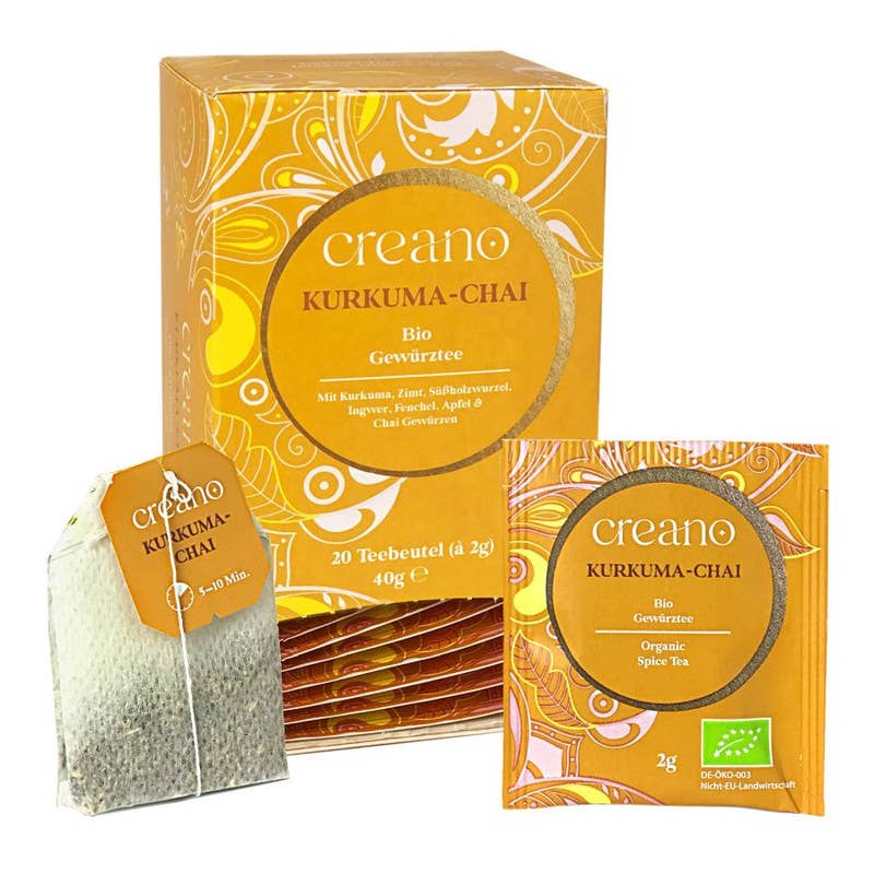 20er Pack Bio-Teebeutel Kurkuma-Chai*
