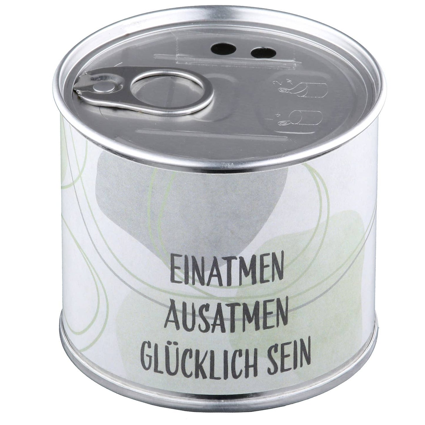 Kerzendose zylindrisch Flow 4-sort. grün H. 6,7 cm: Grün / Metall, Wachs