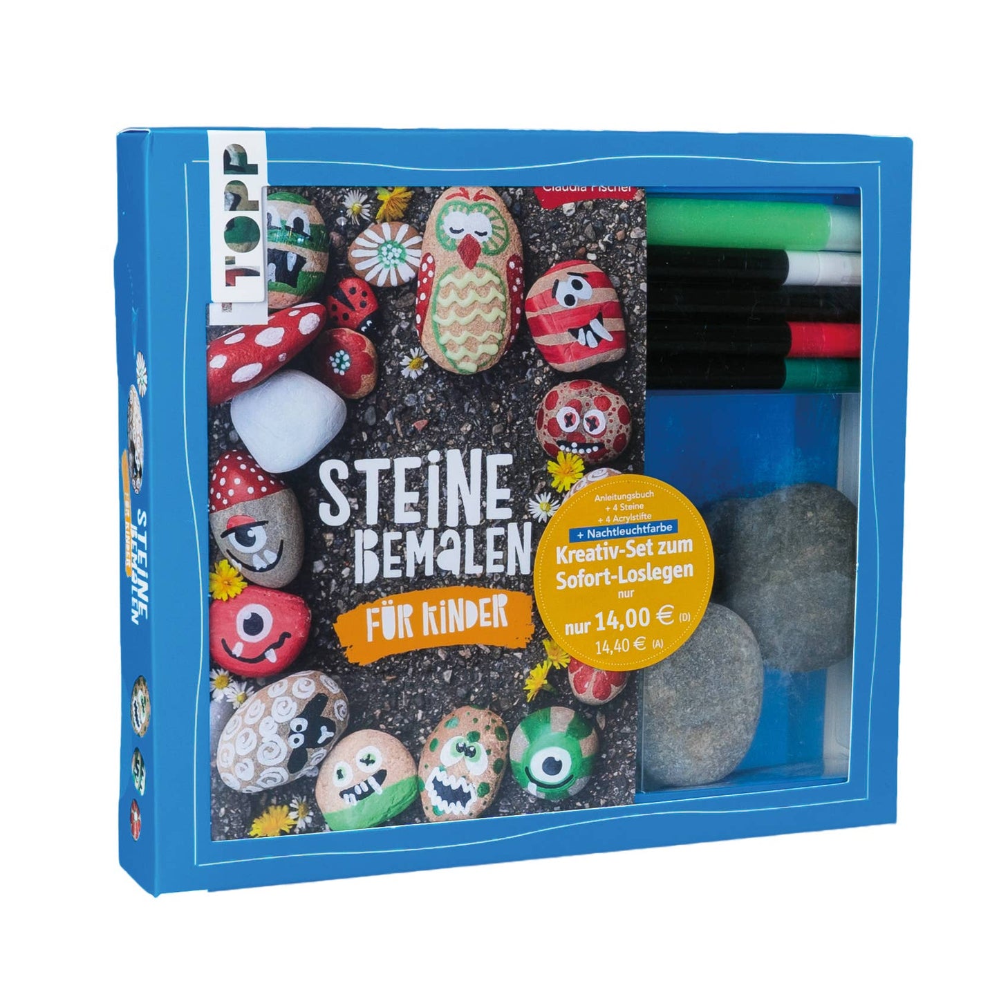 Kreativ-Set Steine Bemalen Für Kinder (Buch + Material)