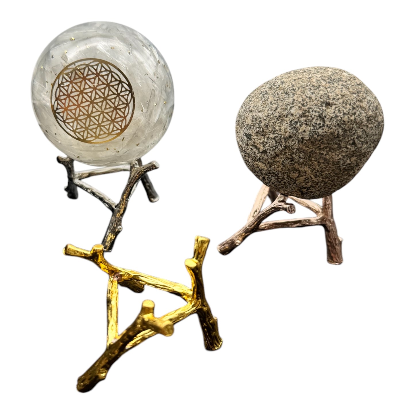 Metallfüsschen für Kristallkugeln oder Steine