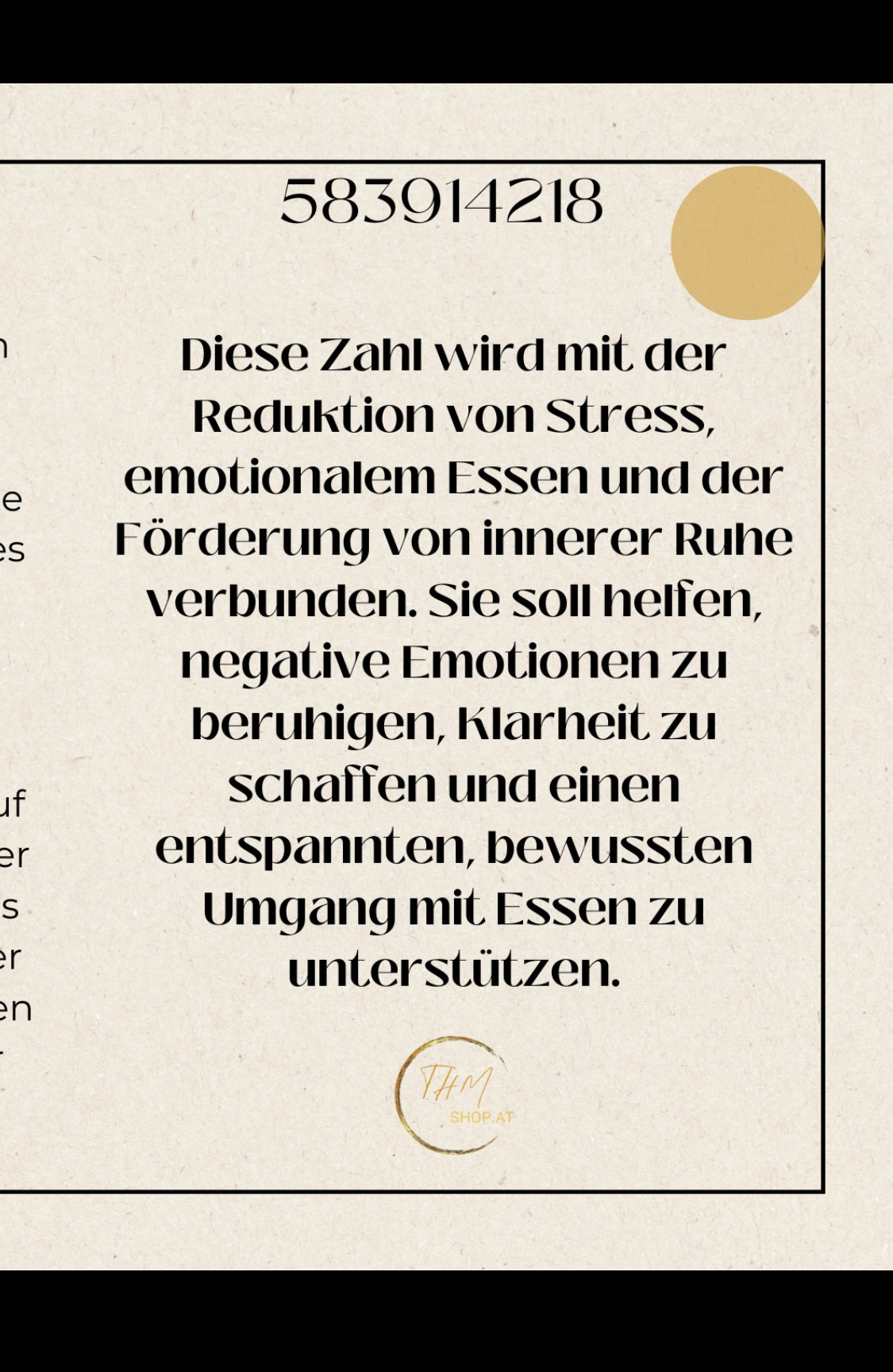 Glas mit Gravur Zahlen von Grabavoi „Stress & emotionales Essen“
