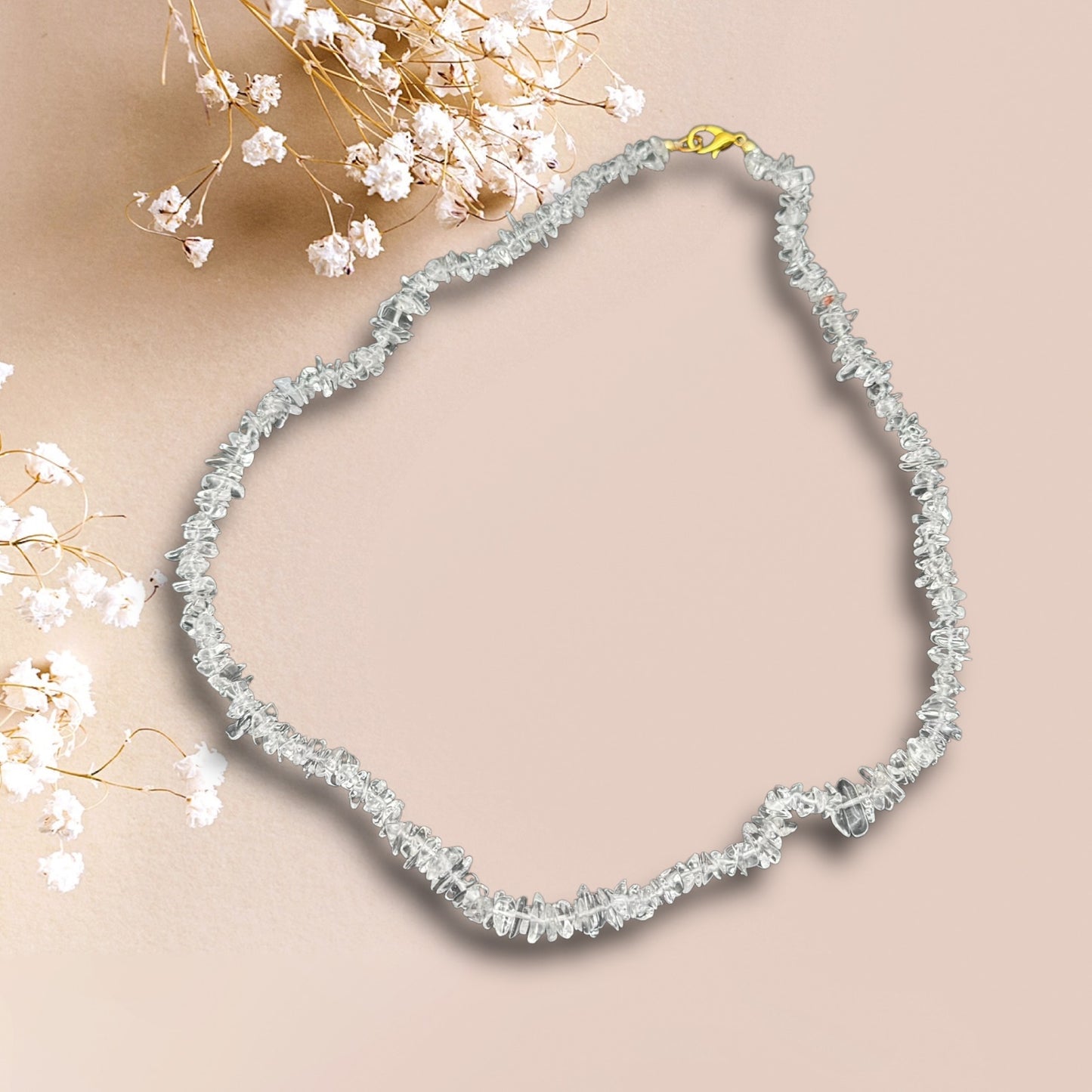 Splitterhalskette Bergkristall