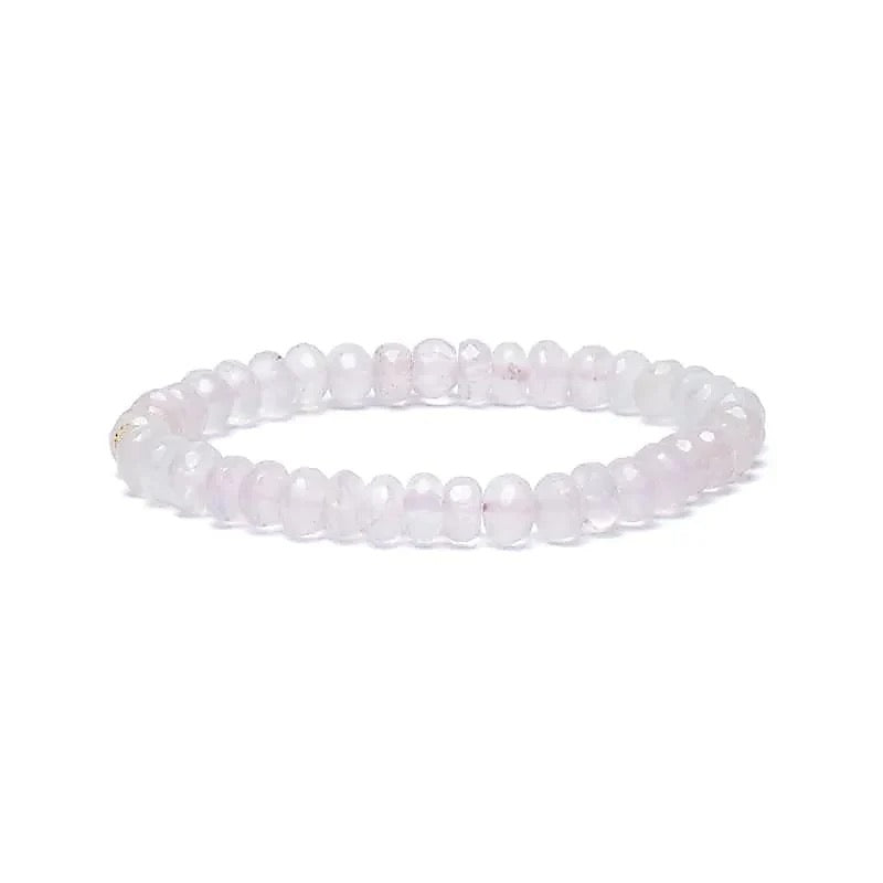 Armband Rosenquarz Facette AA Qualität elastisch