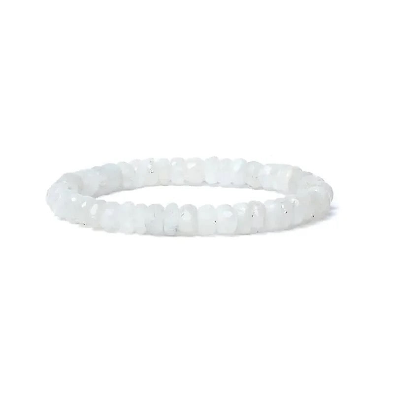 Armband Regenbogen Mondstein Facette AA Qualität