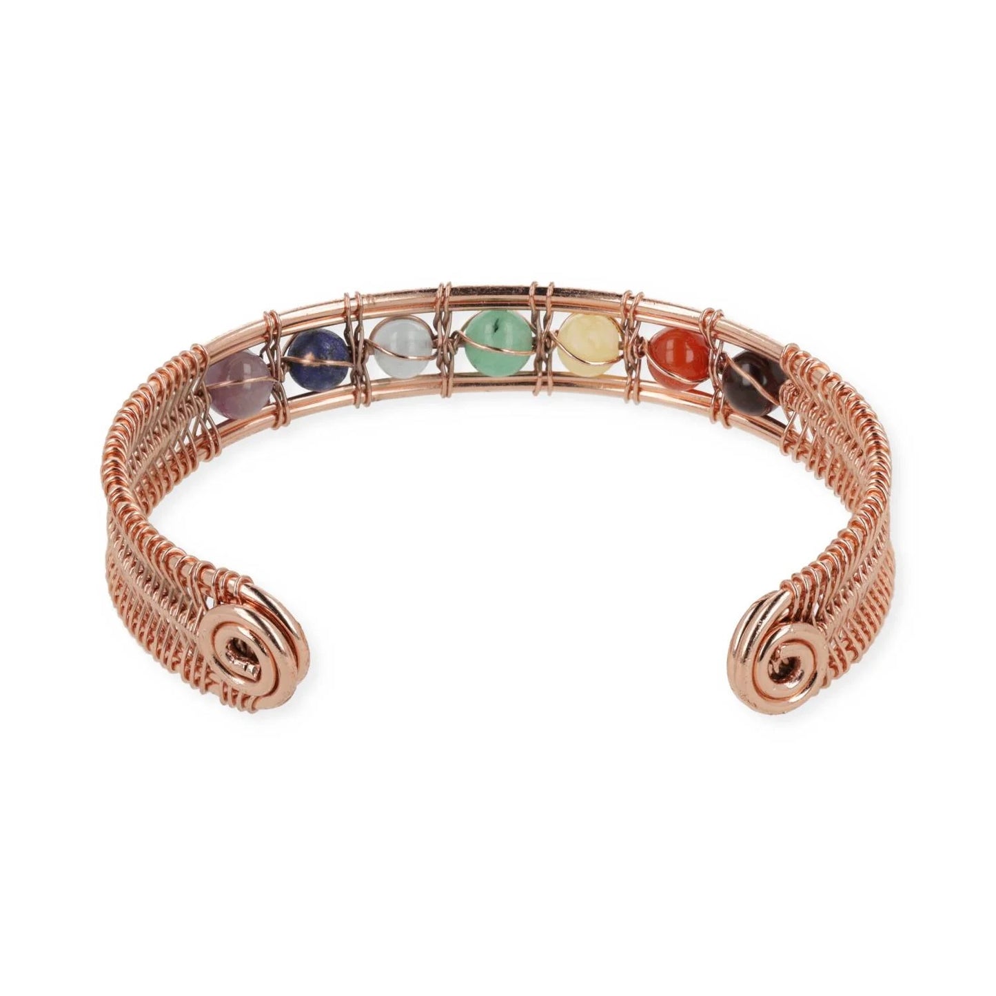 Magnetisches Kupferarmband mit Chakrasteinen