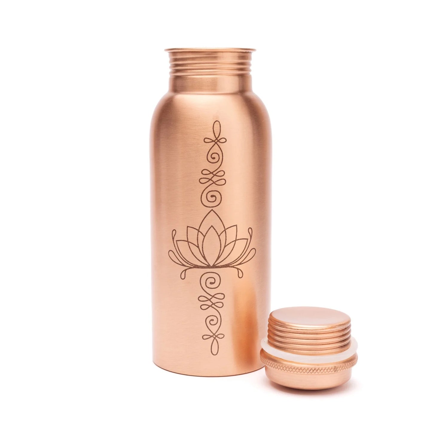 Kupferflasche Lotus