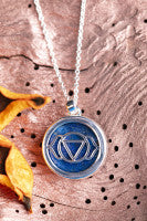 Chakrenkette silber Drittes Auge