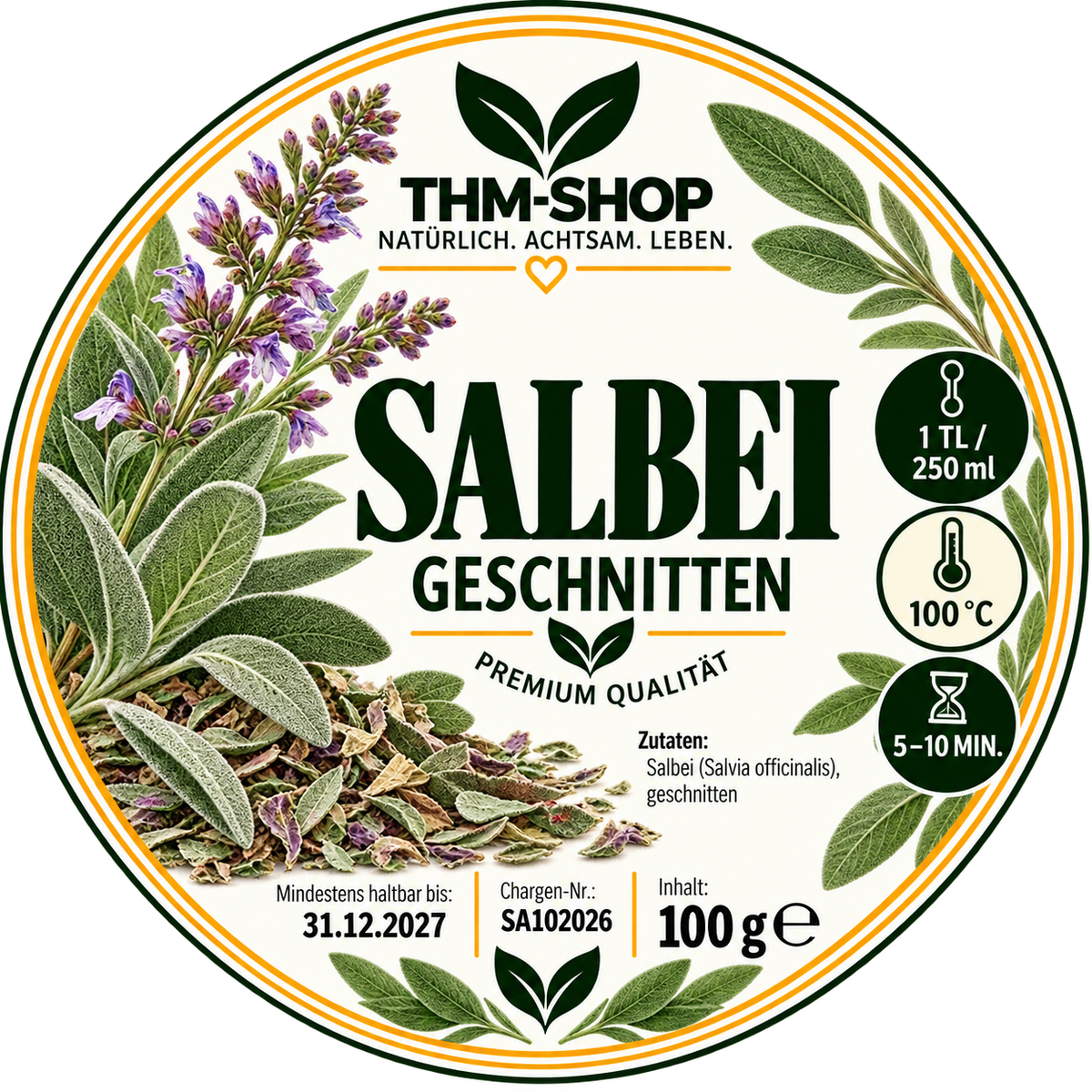 Salbei geschnitten 100 g
