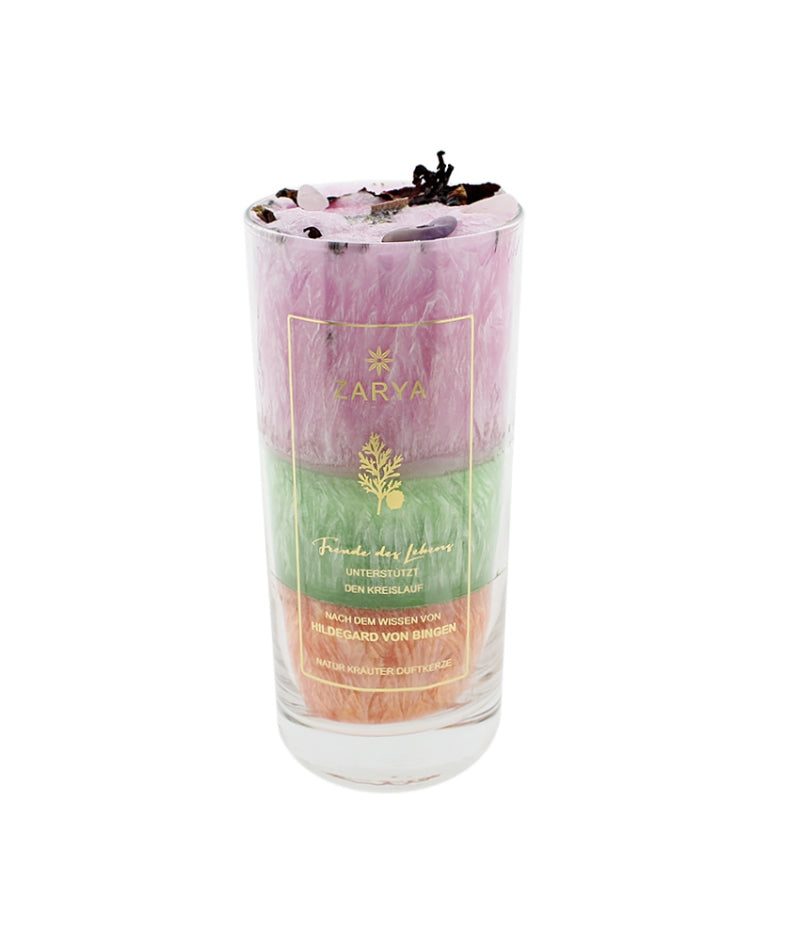 Heilsteinkerze "Freude des Lebens"