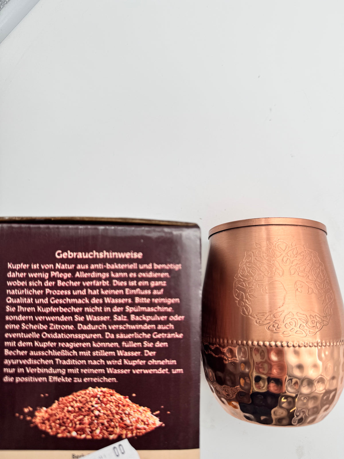 Kupfertrinkbecher 450 ml