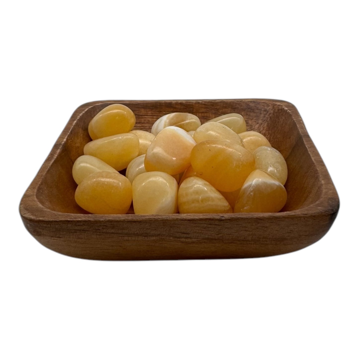 Orangencalcit Geschliffen