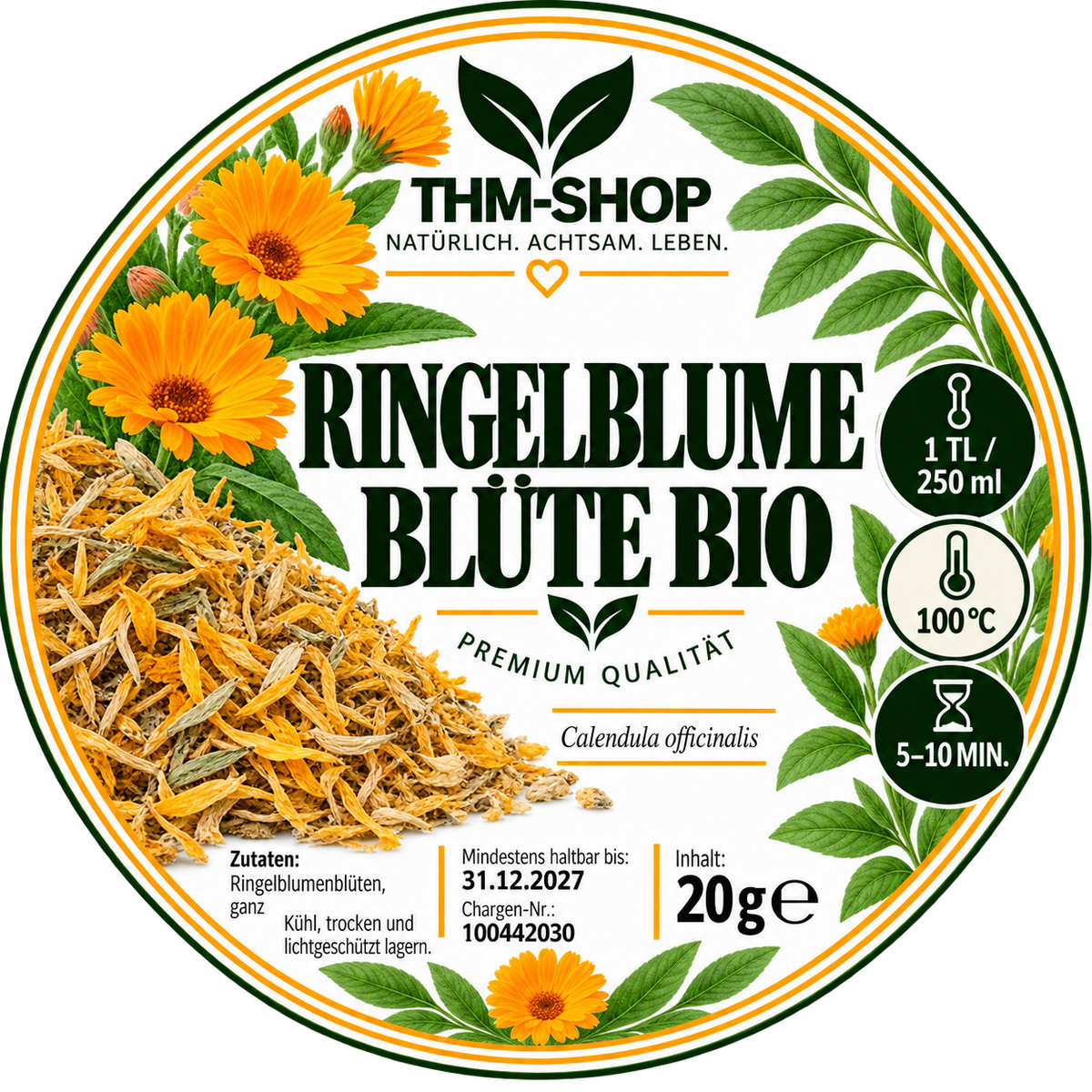 Ringelblumen Blüte Bio 20g