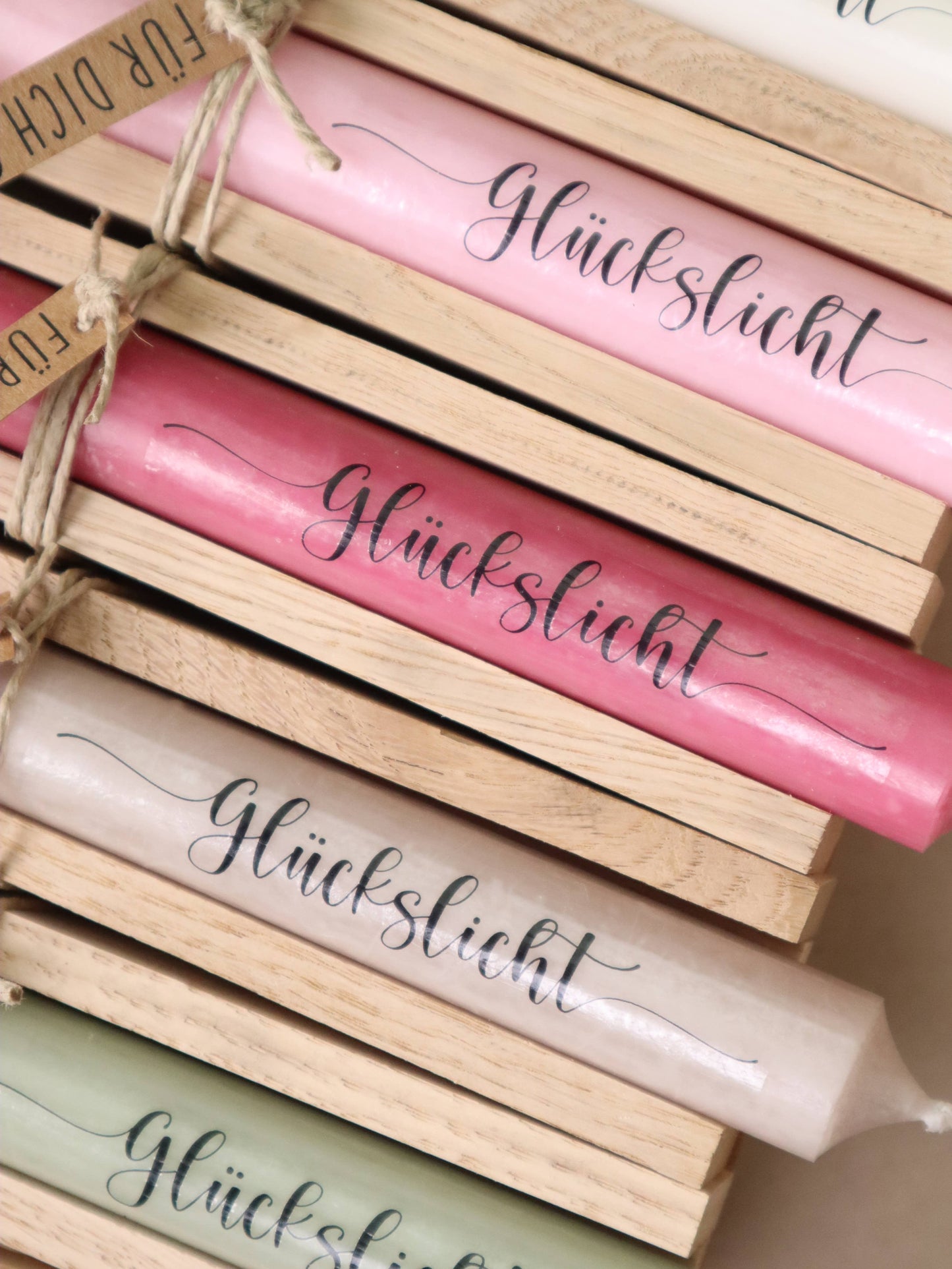 "Glückslicht" Kerze - Bestseller Geschenk | Frauen: Weiß