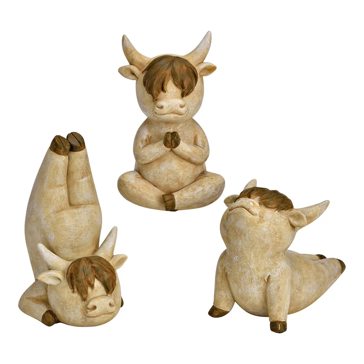 Yoga Kühe 3er Set Groß
