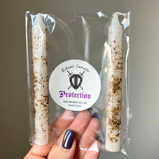 Protection Ritualkerze – Set mit 2 Kerzen