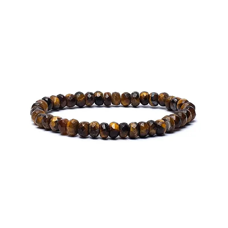 Armband Tigerauge Facette AA Qualität elastisch