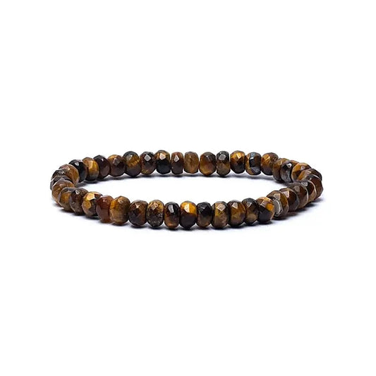 Armband Tigerauge Facette AA Qualität elastisch