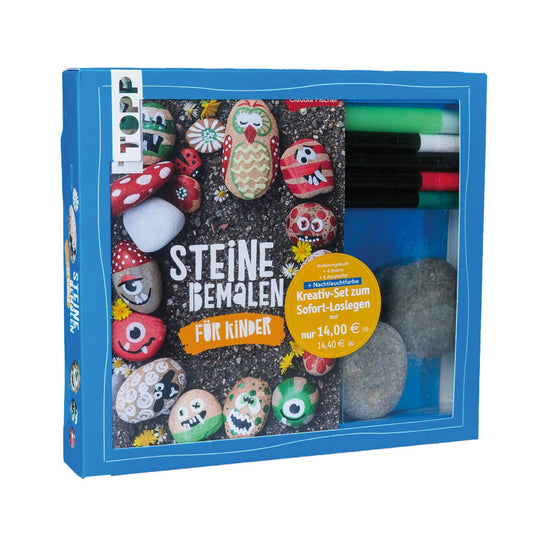 Kreativ-Set Steine Bemalen Für Kinder (Buch + Material)