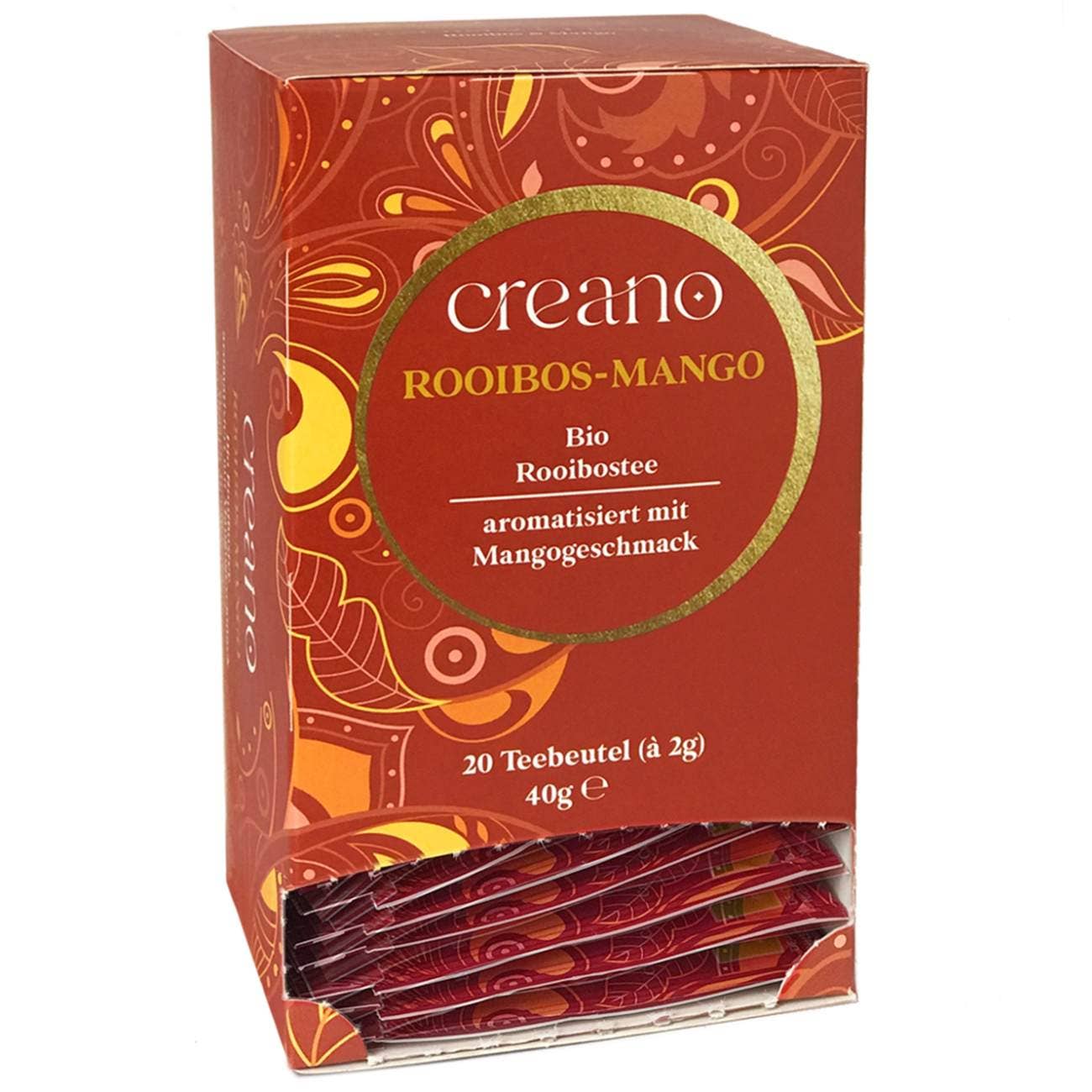 20er Pack Bio-Teebeutel Rooibos-Mango*