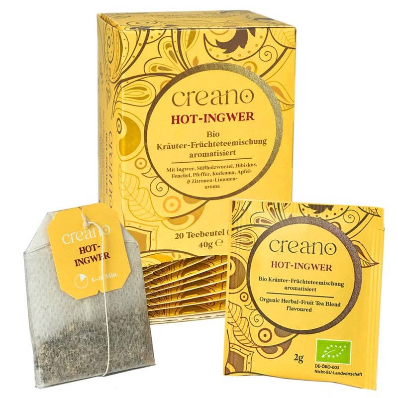 20er Pack Bio-Teebeutel Hot-Ingwer*