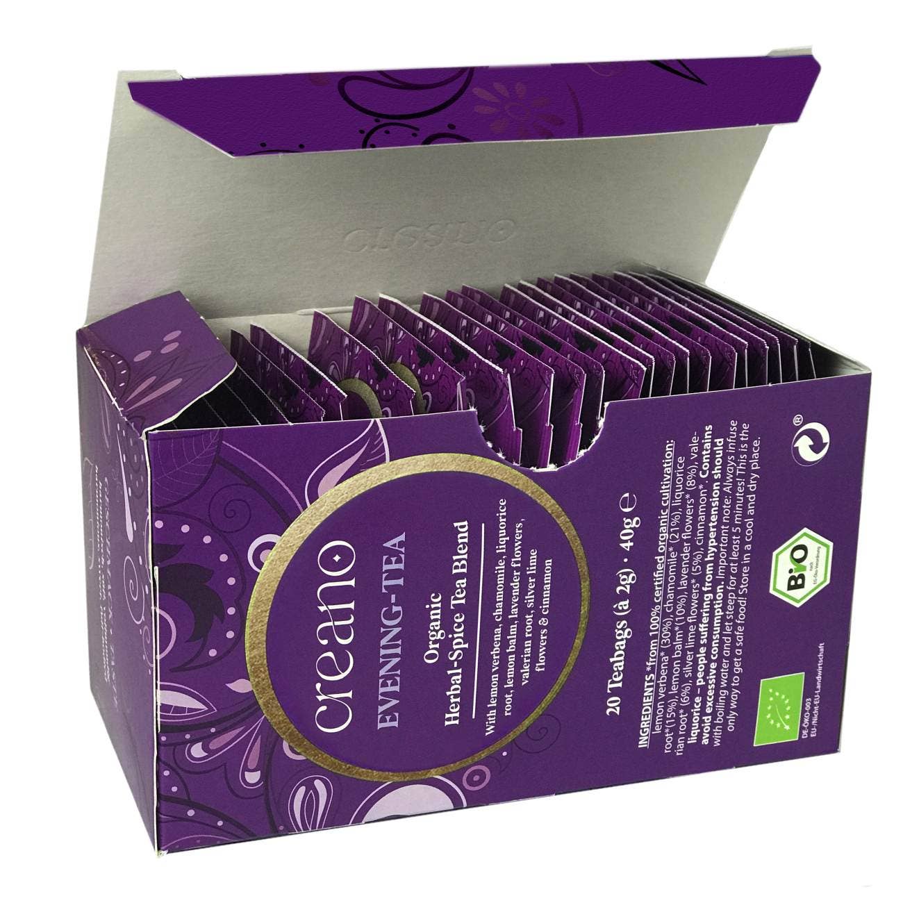 20er Pack Bio-Teebeutel Abend-Tee*