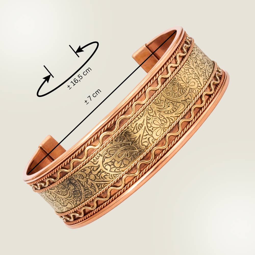 Kupfer- und Messing Armband