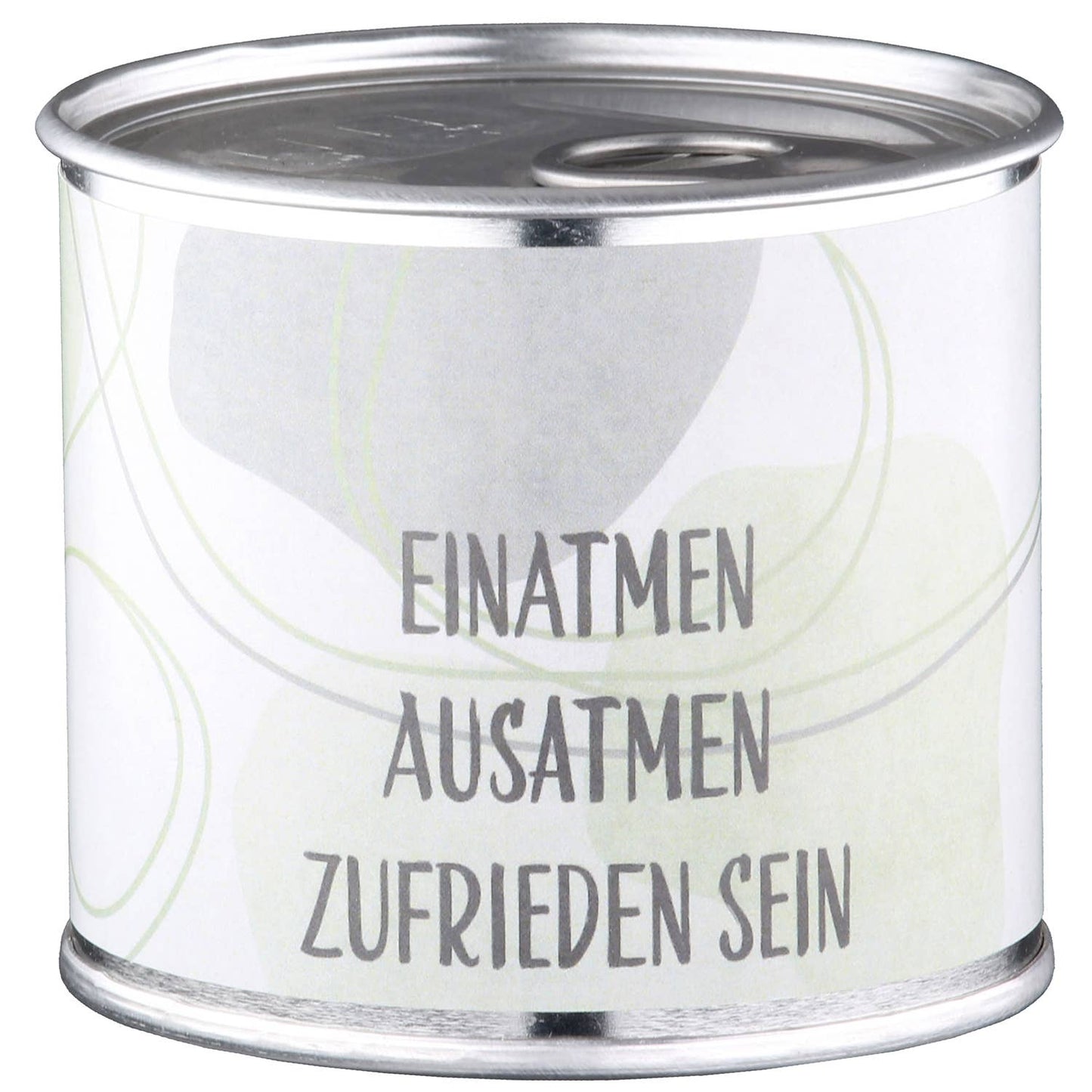 Kerzendose zylindrisch Flow 4-sort. grün H. 6,7 cm: Grün / Metall, Wachs
