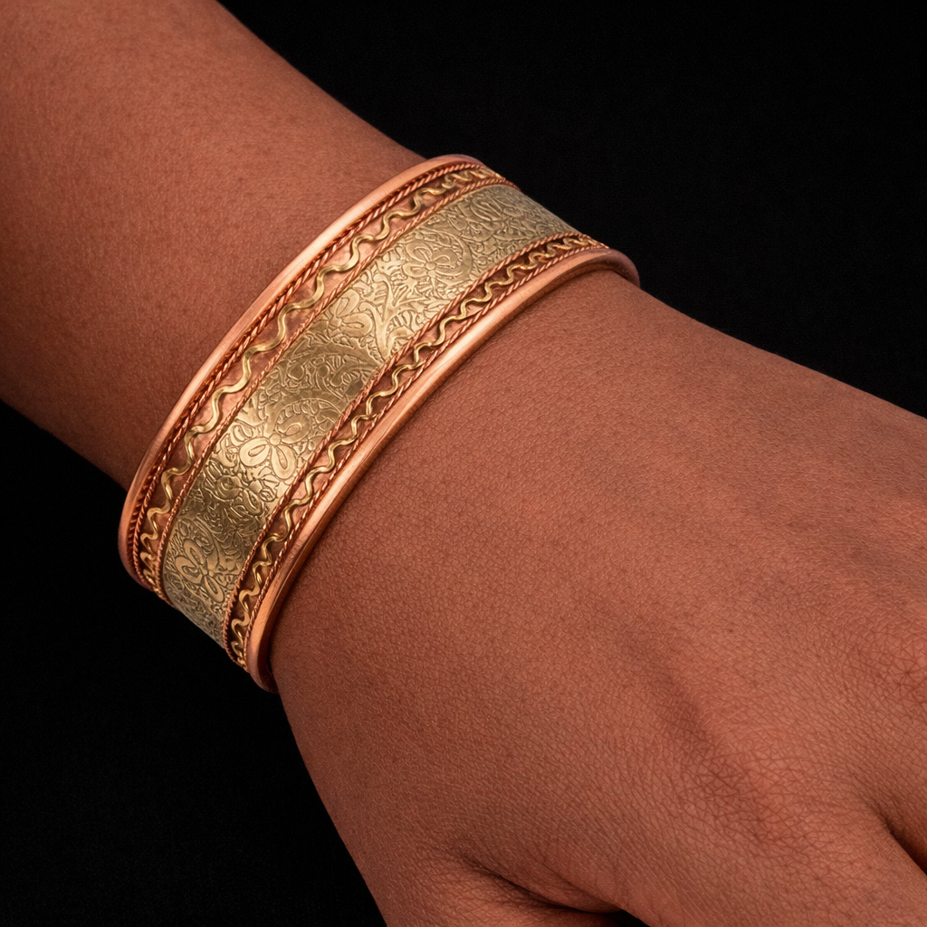 Kupfer- und Messing Armband