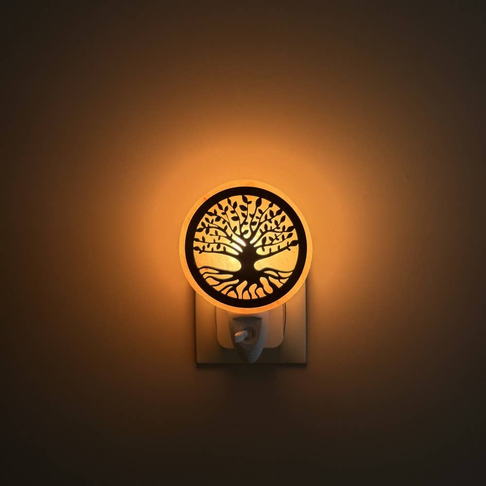 Salzlampe Lebensbaum Wurzeln mit Stecker