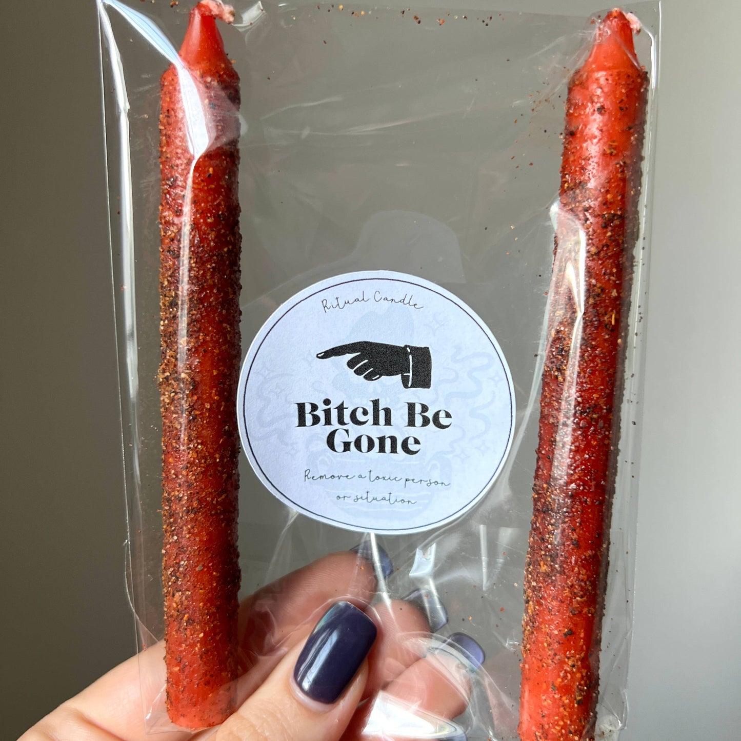 Bitch Be Gone Ritualkerzen – Set mit 2 Stück