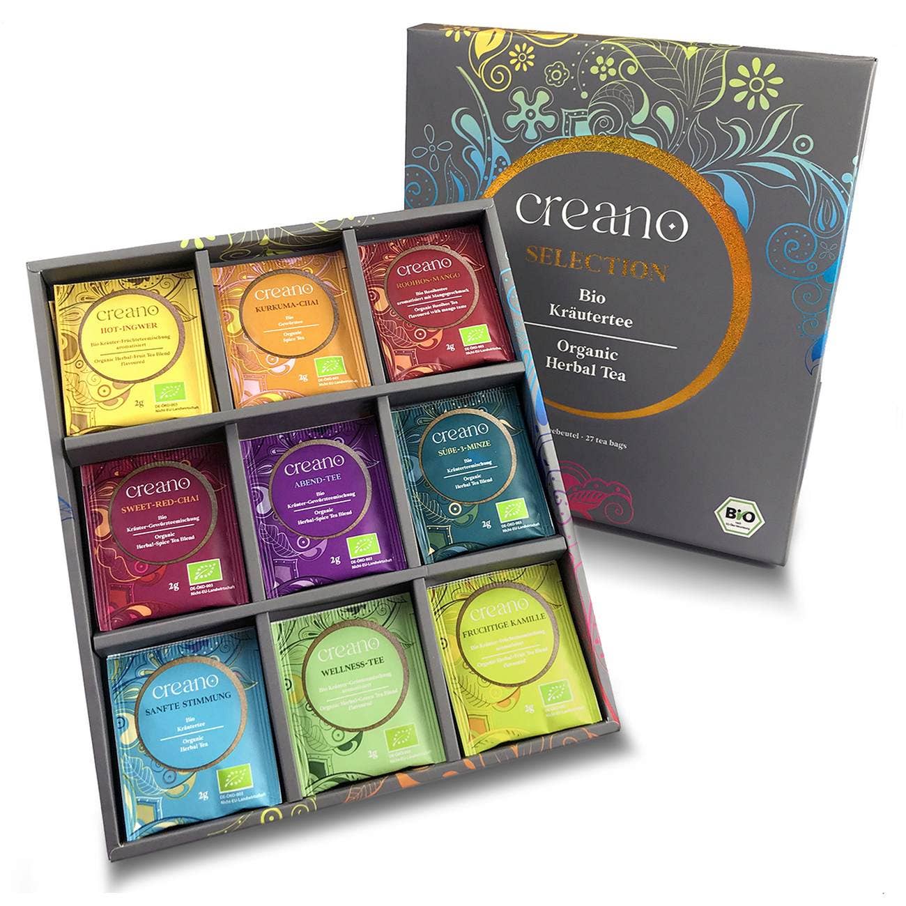 Bio-Kräuter Tee – 27er Mix-Geschenkbox