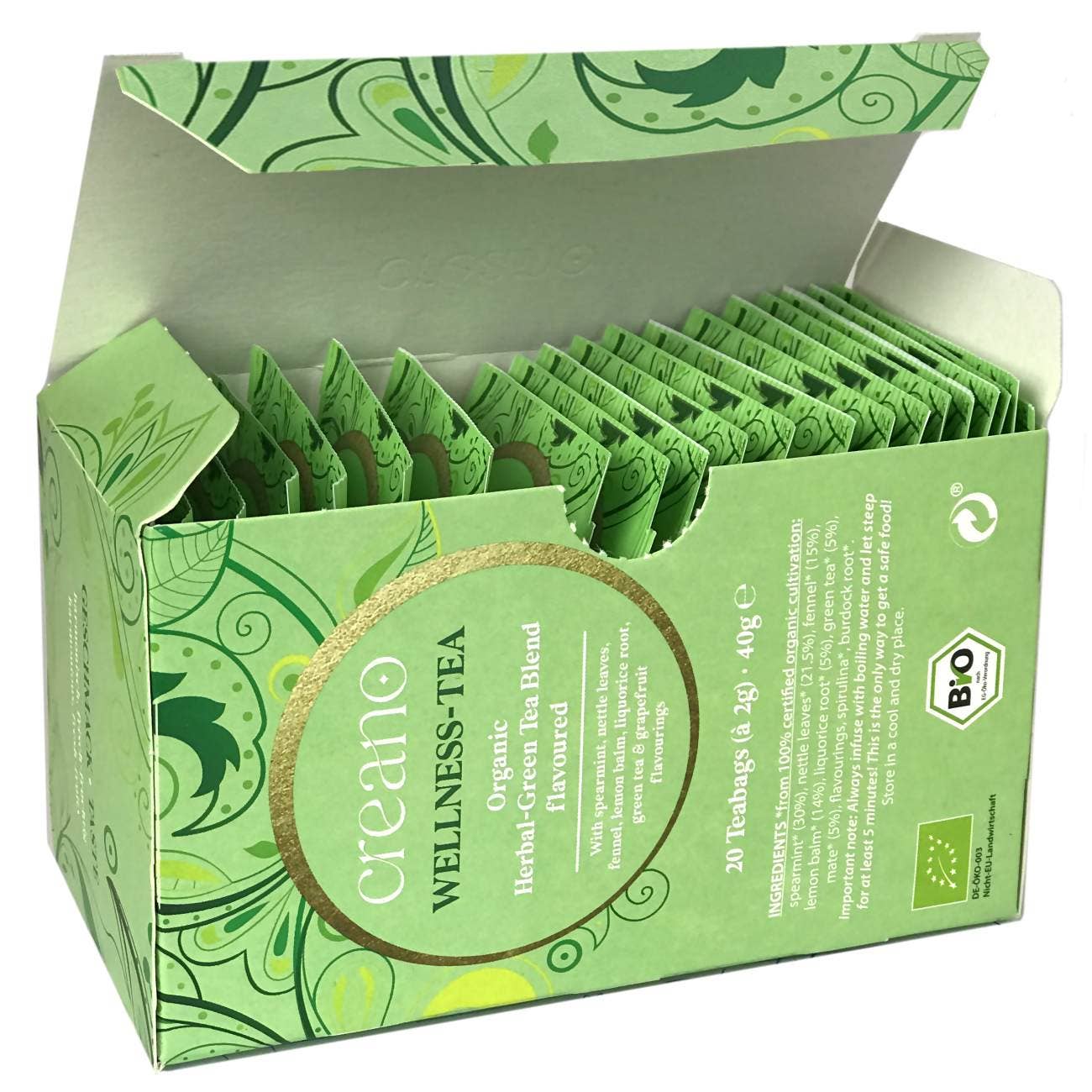 20er Pack Bio-Teebeutel Wellness-Tee*