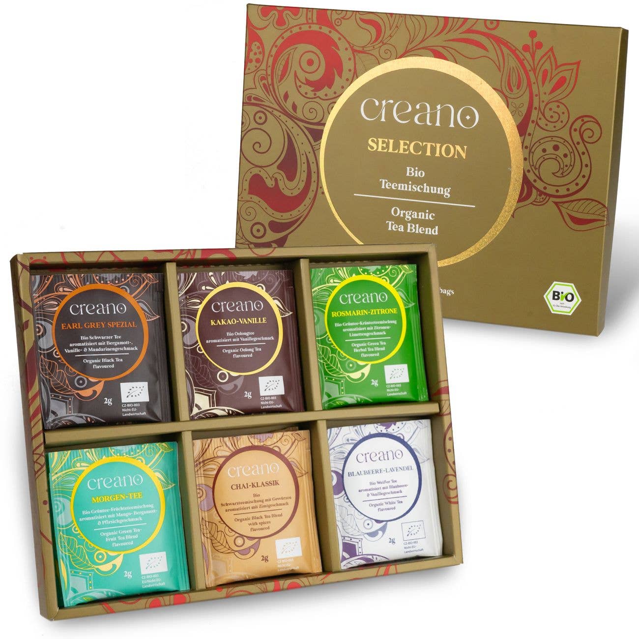Bio Teemischung 24er Geschenkset 6 Sorten - 48g
