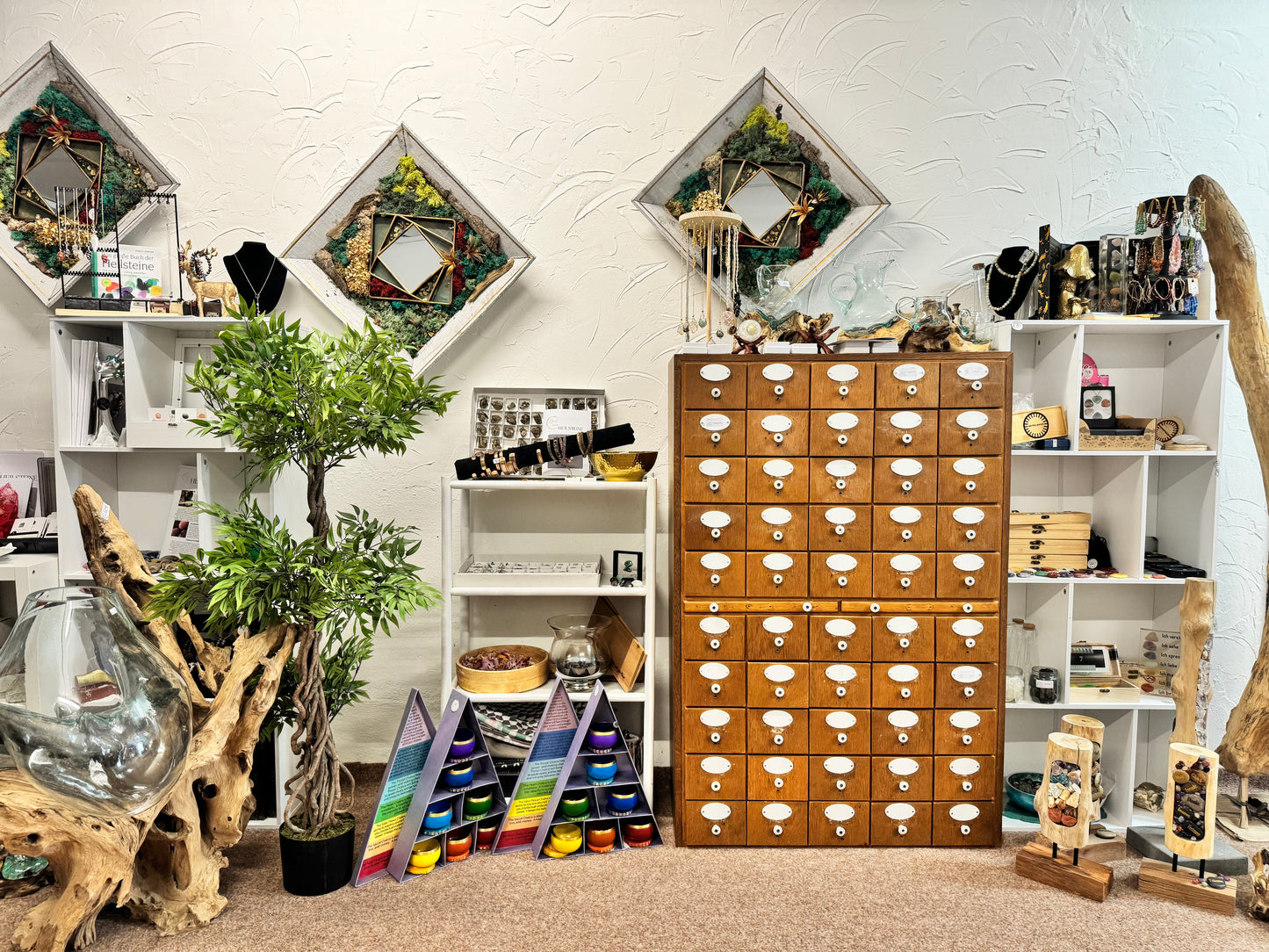 Moosbilder mit Spiegel - Einzelstücke - Kunst und Design