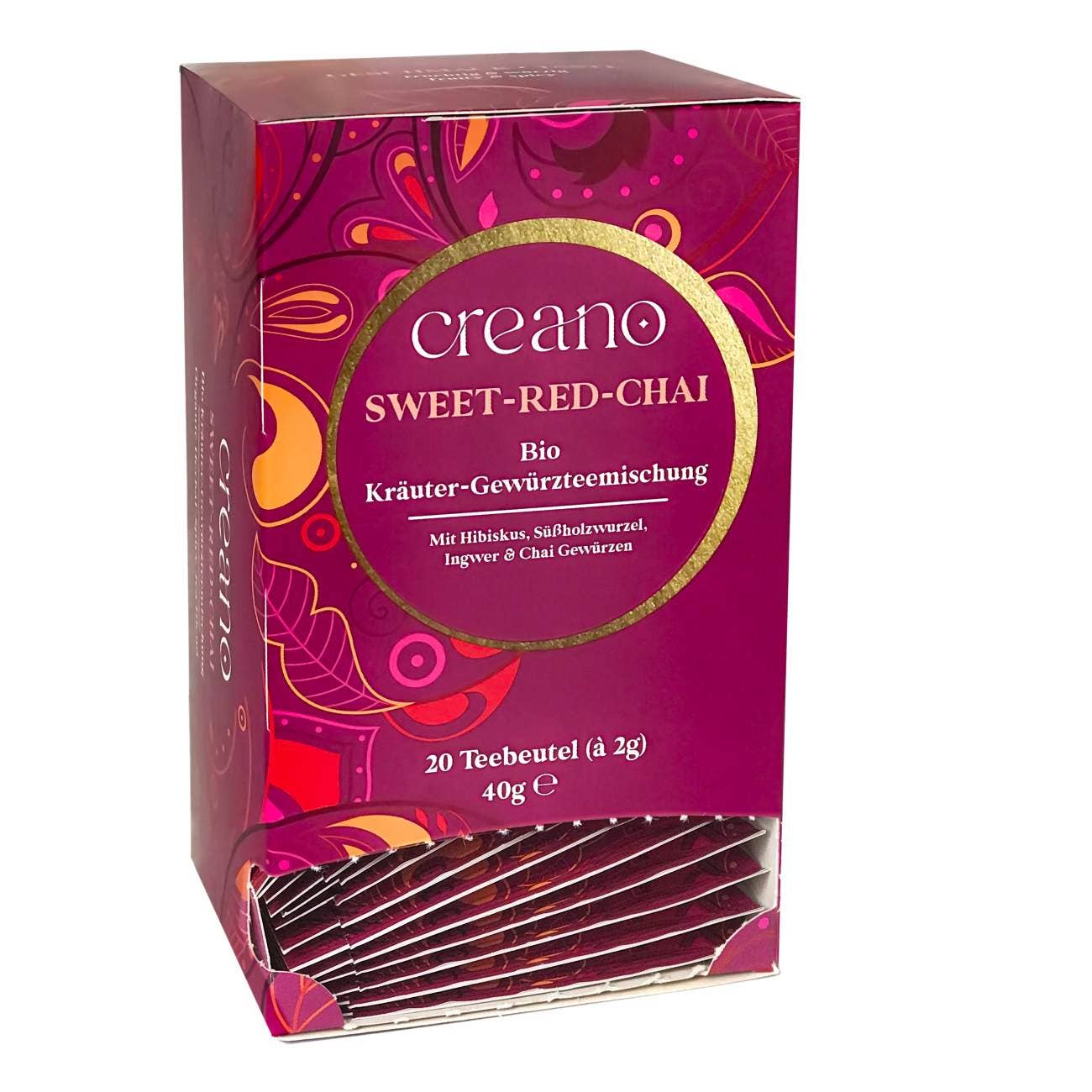 20er Pack Bio-Teebeutel Sweet-Red-Chai*