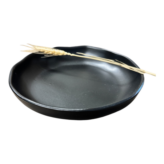 Räucherschale schwarz 17x3x17 cm