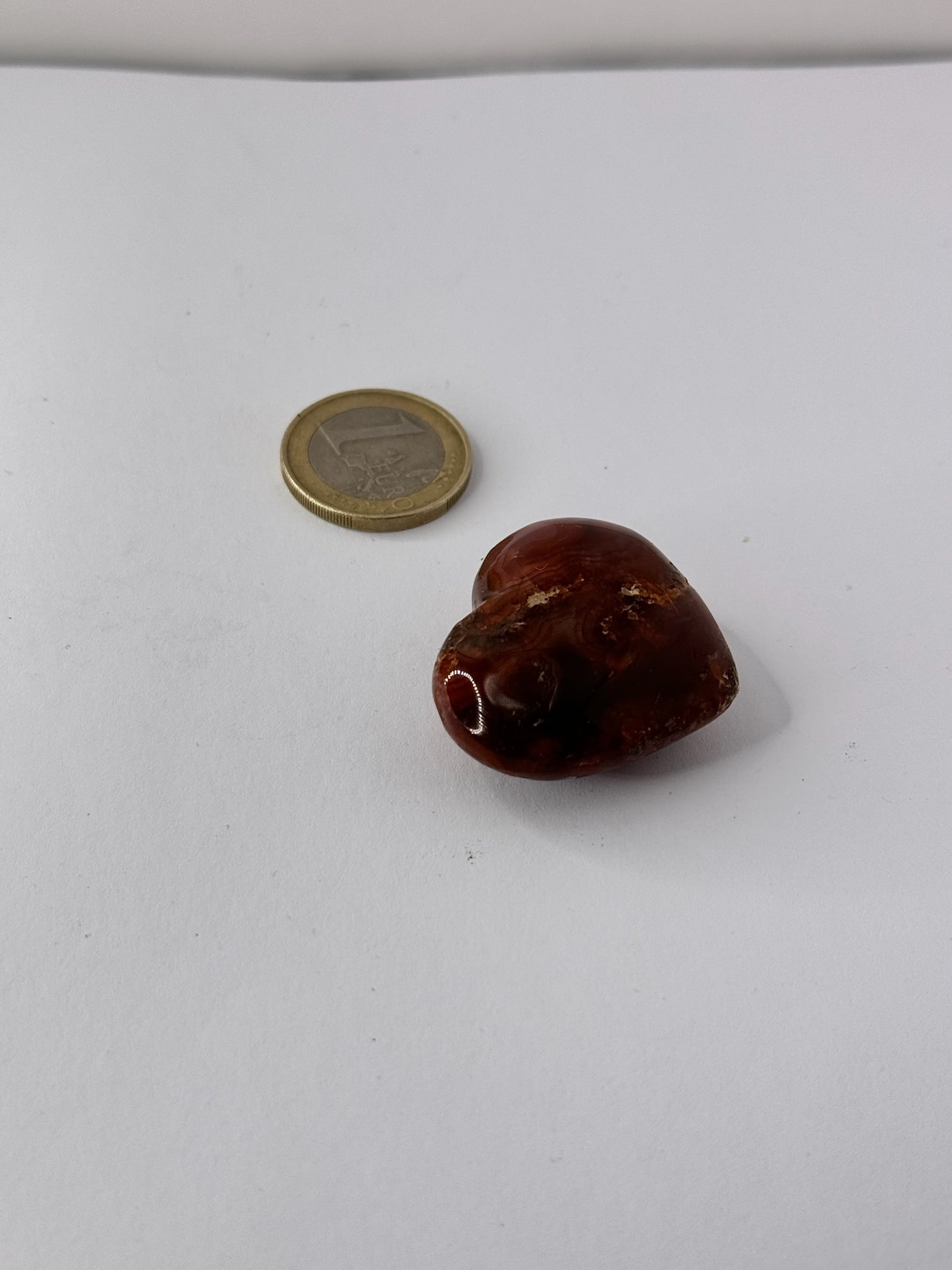 Roter Jaspis 1 Herz Geschliffen Handschmeichler