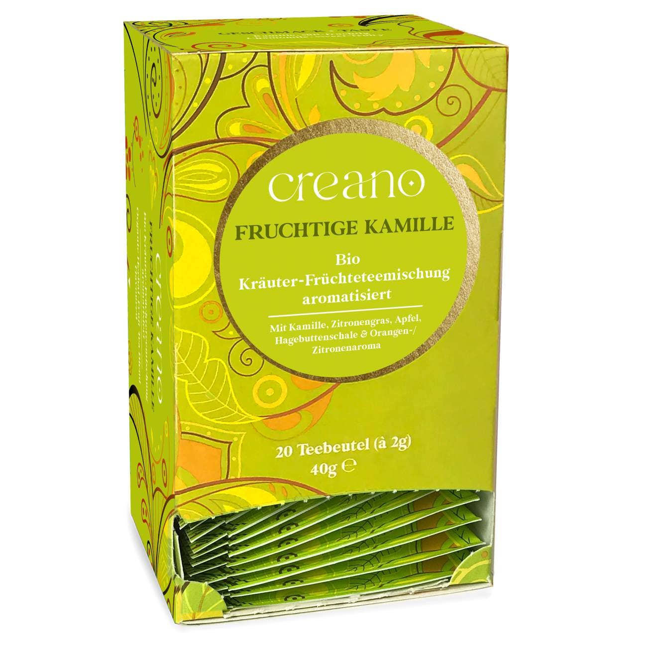 20er Pack Bio-Teebeutel Fruchtige-Kamille*
