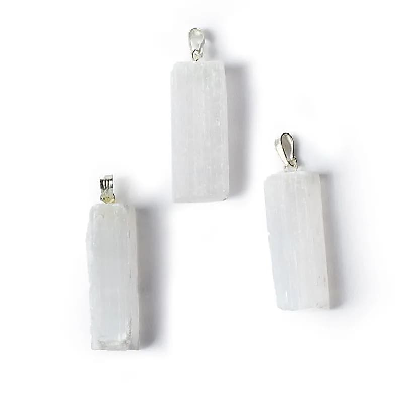 Anhänger Selenit roh