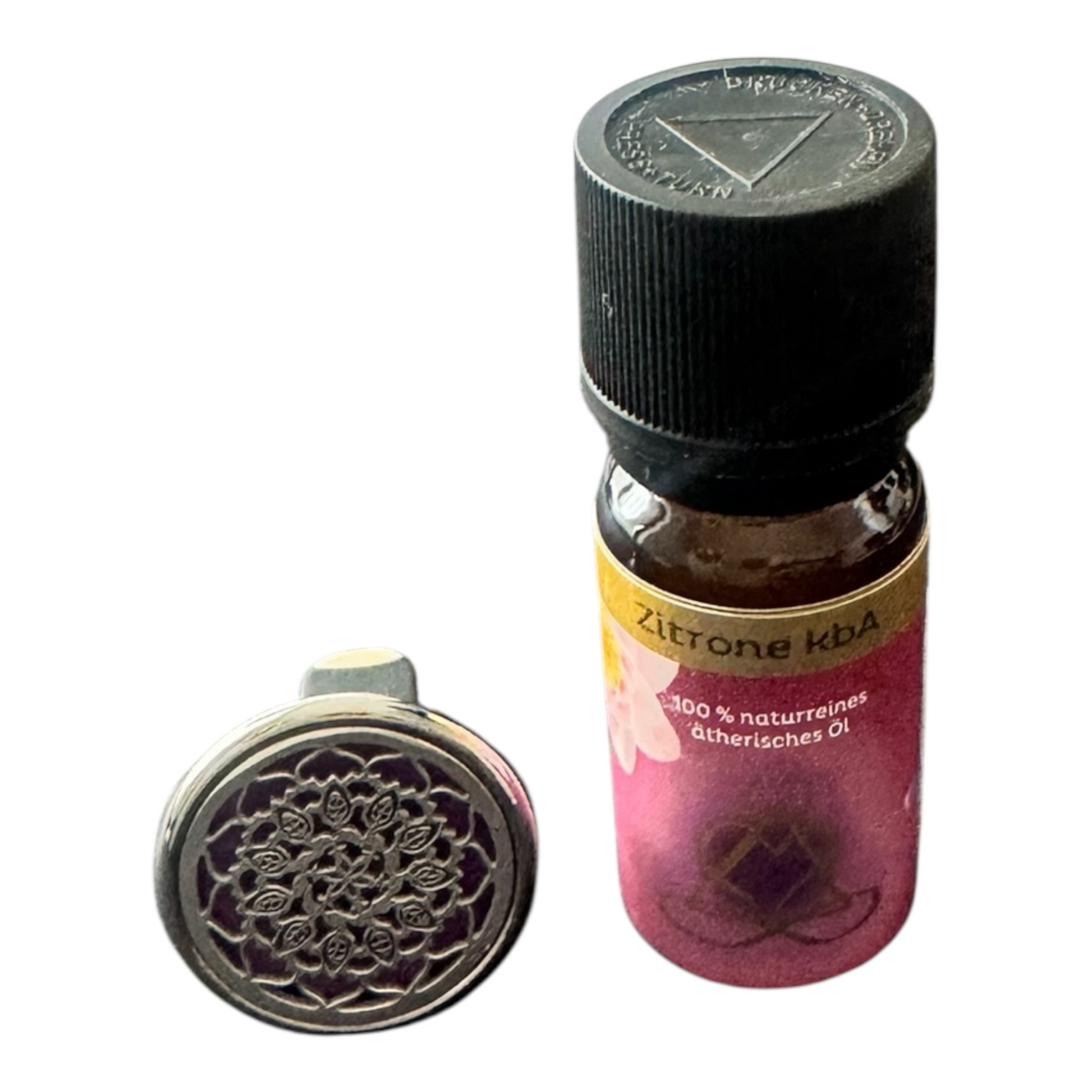 Auto Stecker Duft Set lila mit Zitrone ätherisches Öl