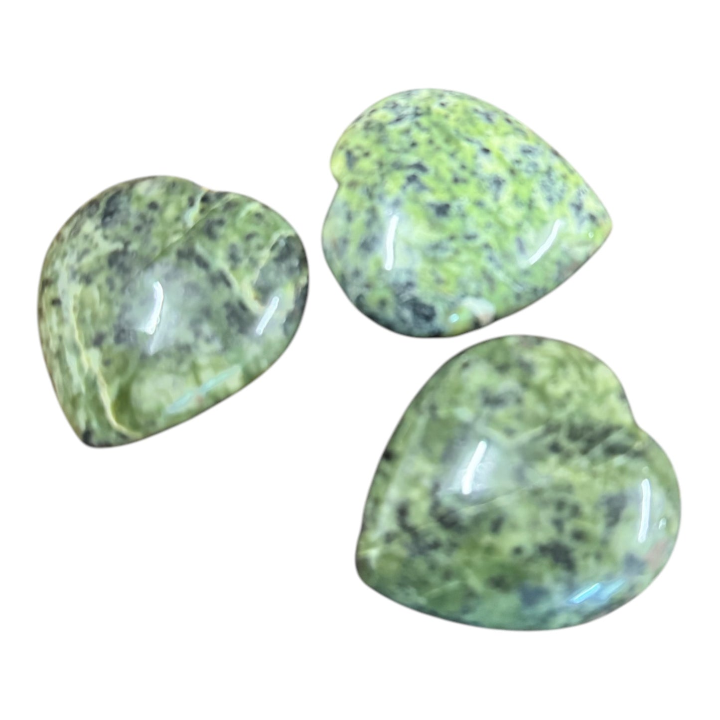 „Sorgenstein“ Serpentin 1 Herz Geschliffen Handschmeichler