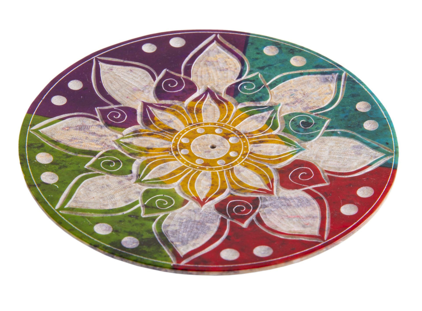 Räucherstäbchenhalter Mandala Rund