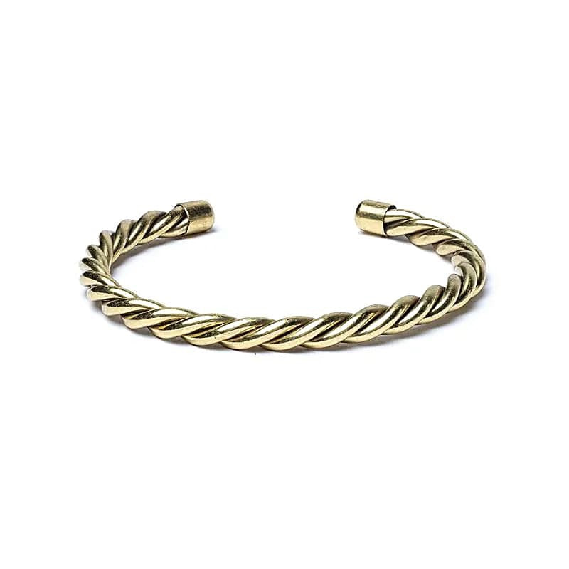 Gedrehtes Armband Messing