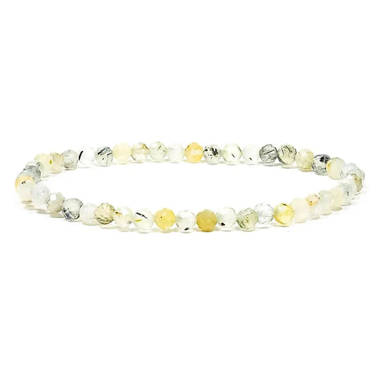 Prehnit Armband mit Facettenschliff