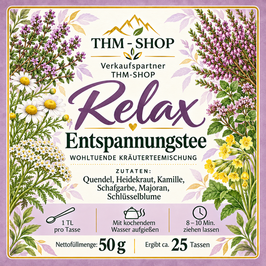 Relax Bio-Kräutertee zur Entspannung, 50 g