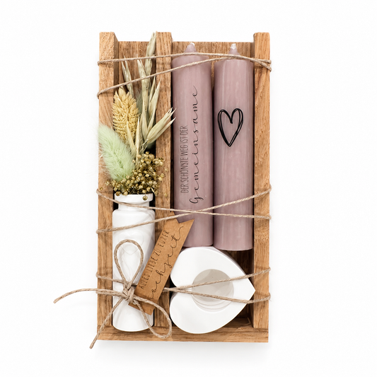 Kerze | Hochzeit | der schönste Weg | Geschenk | taupe