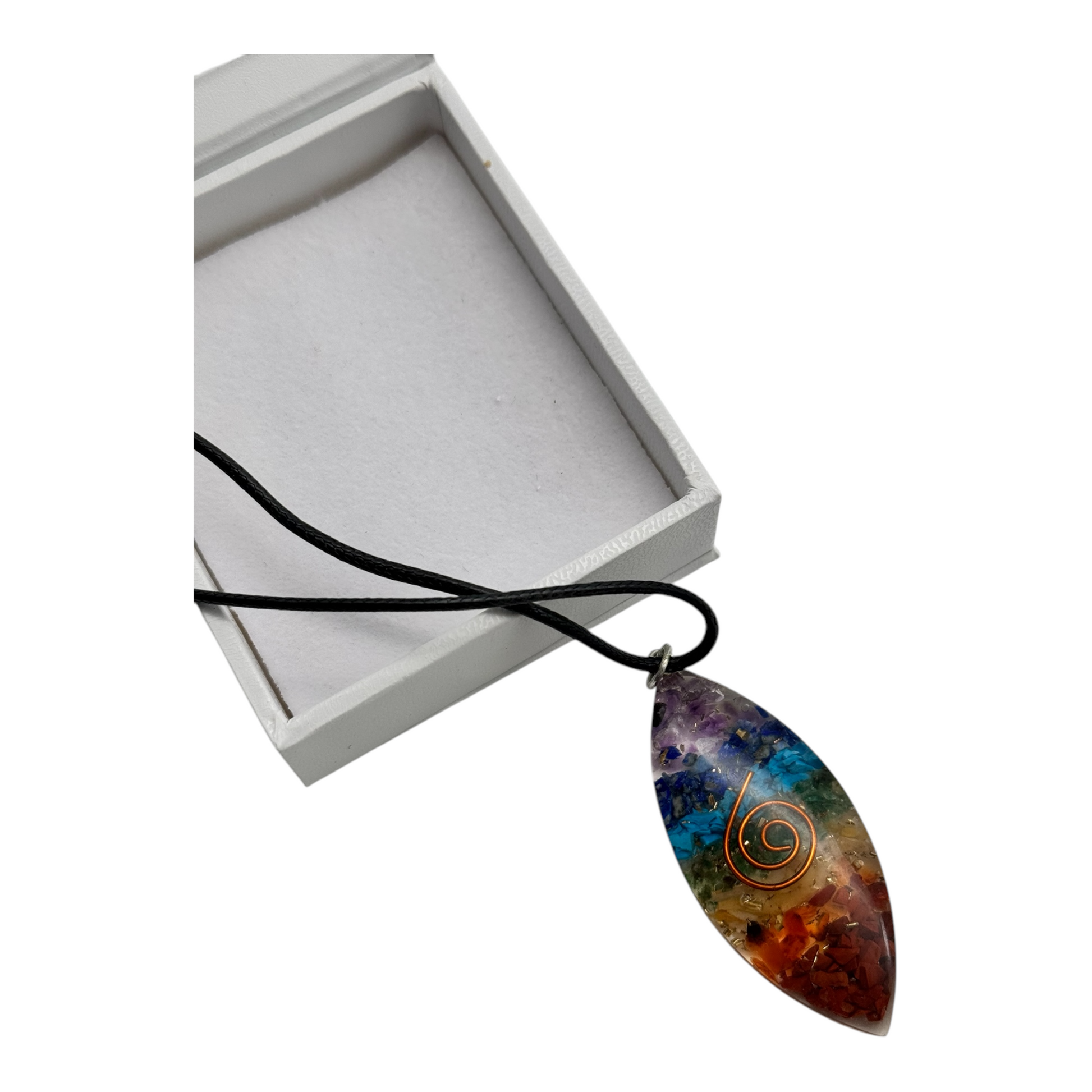 Chakrenanhänger Lederband Halskette