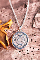 Chakrenkette silber Rosenquarz Kronenchakra