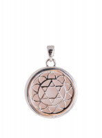 Chakrenkette silber Rosenquarz Kronenchakra