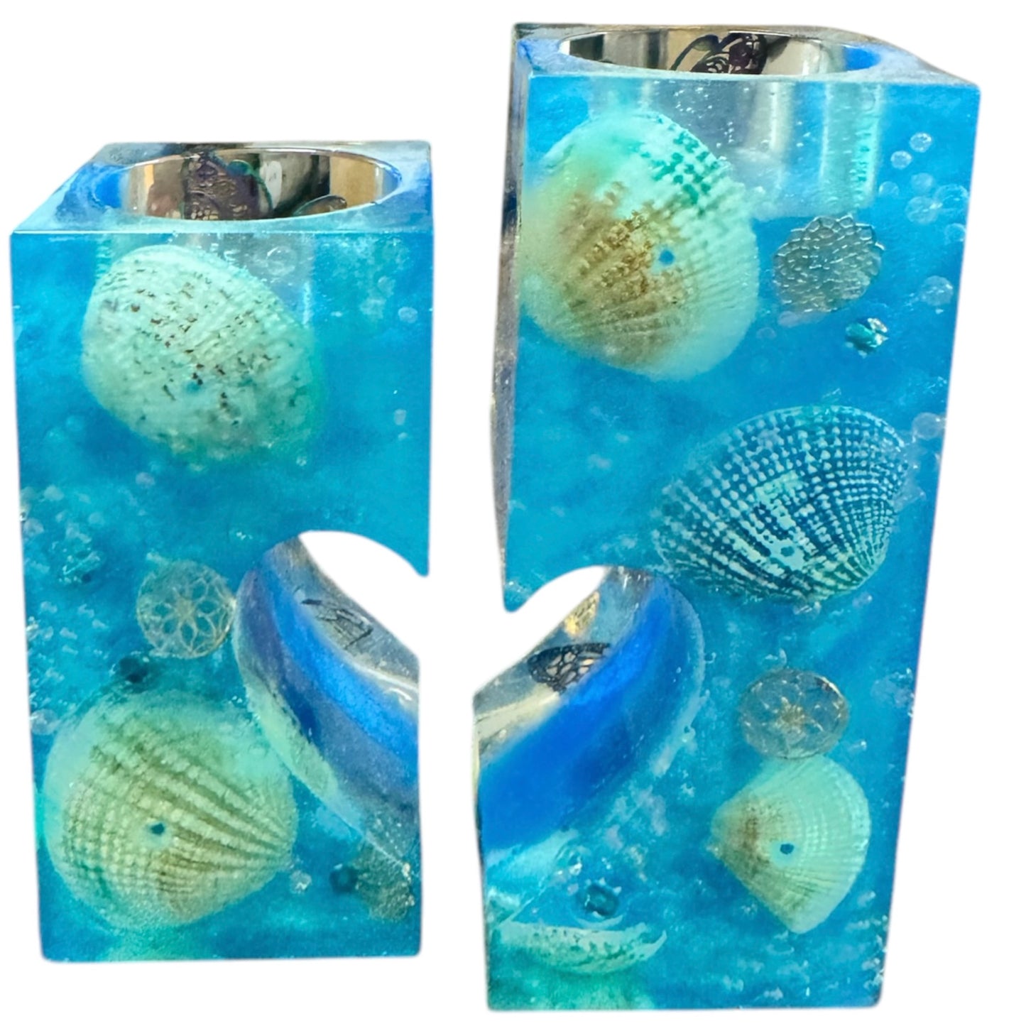 Teelichtständer "Butterfly blue"